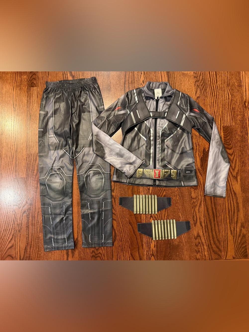 Disney Store Black Widow Super Hero Marvel Avengers Costume Youth Size 7-8